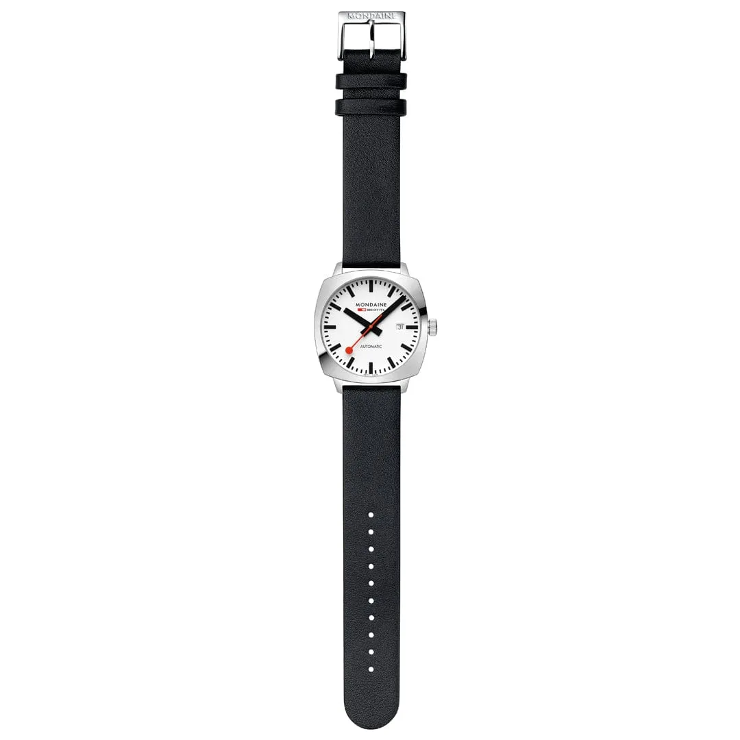 Cushion Automatic, Automatic Movement, 39mm, Black Vegan Leather