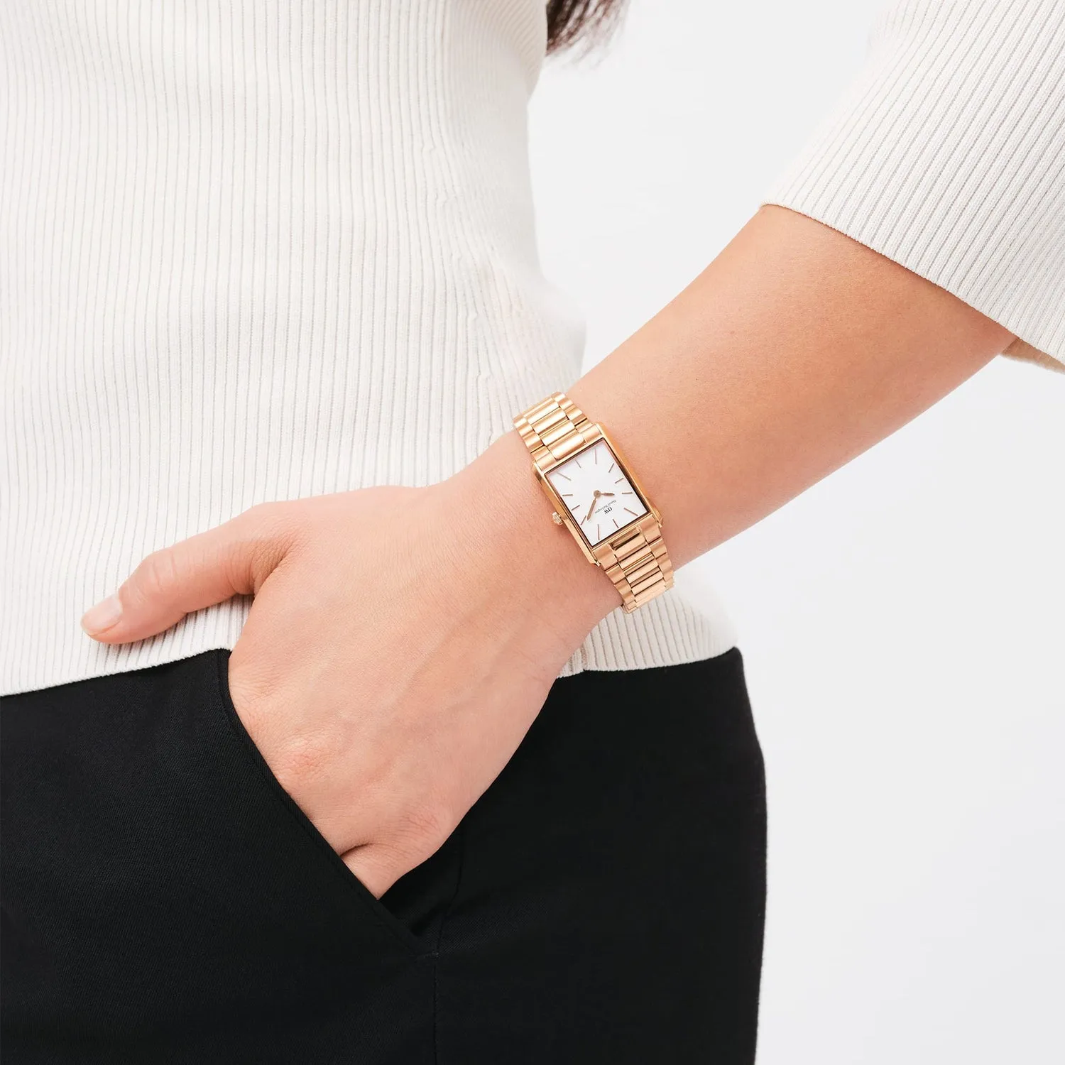 Daniel Wellington Bound 3-Link Rose Gold Watch DW00100702