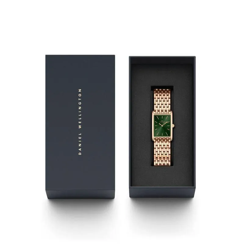 Daniel Wellington Bound 9-Link Emerald Sunray Rose Gold Watch