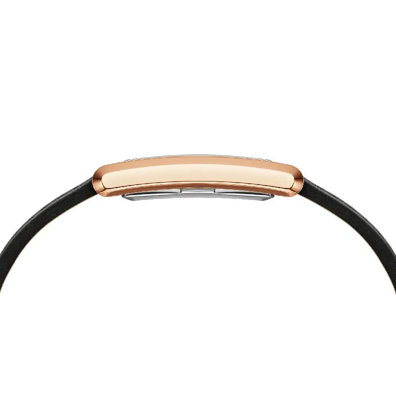Daniel Wellington Bound Black Crocodile Rose Gold Watch 35x24mm