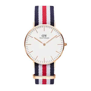 Daniel Wellington Classic 36mm Canterbury White Dial Watch DW00100030