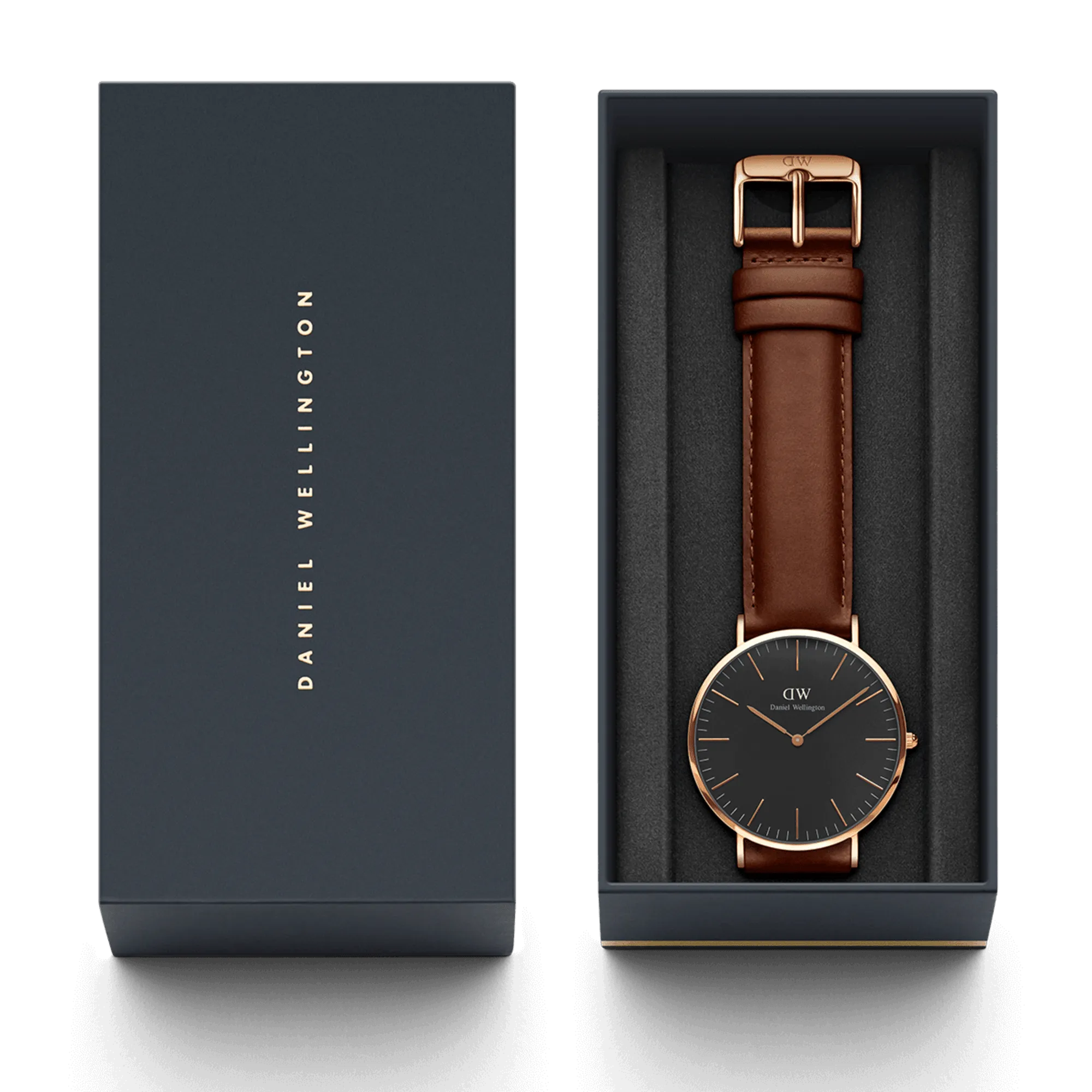 Daniel Wellington Classic 36mm St Mawes Black Dial Watch DW00100136