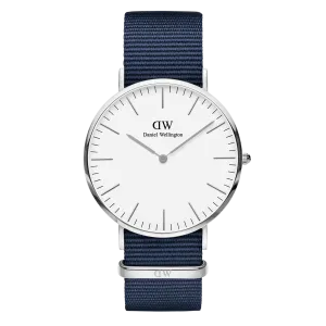 Daniel Wellington Classic 40mm Bayswate White Dial Watch DW00100276