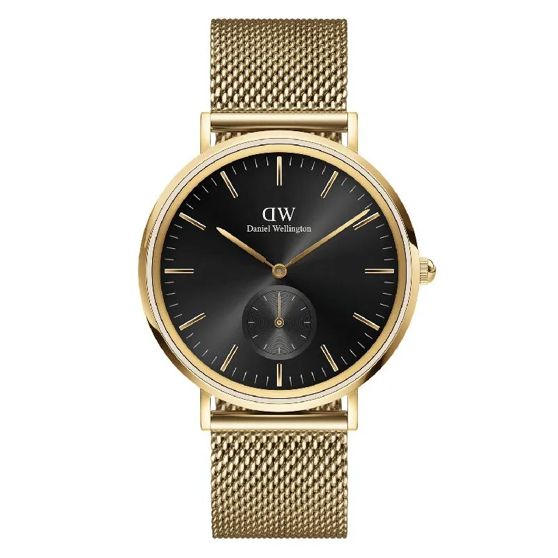Daniel Wellington Classic Multi-Eye Mesh Evergold Onyx 40mm Watch