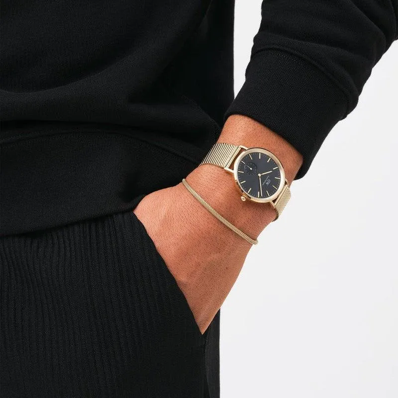 Daniel Wellington Classic Multi-Eye Mesh Evergold Onyx 40mm Watch