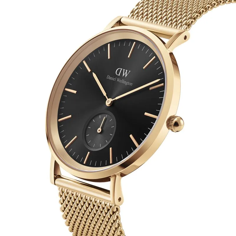 Daniel Wellington Classic Multi-Eye Mesh Evergold Onyx 40mm Watch