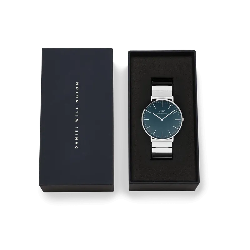 Daniel Wellington Classic Piano Link Arctic Silver Watch 40mm