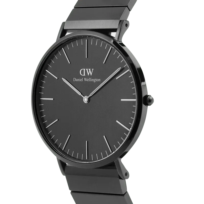 Daniel Wellington Classic Piano Link Onyx Unitone Watch 40mm