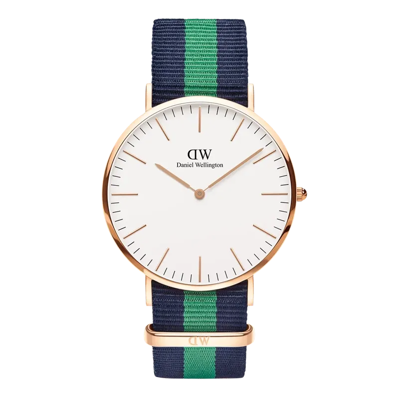 Daniel Wellington Classic Warwick Rose Gold Eggshell White 40mm Watch