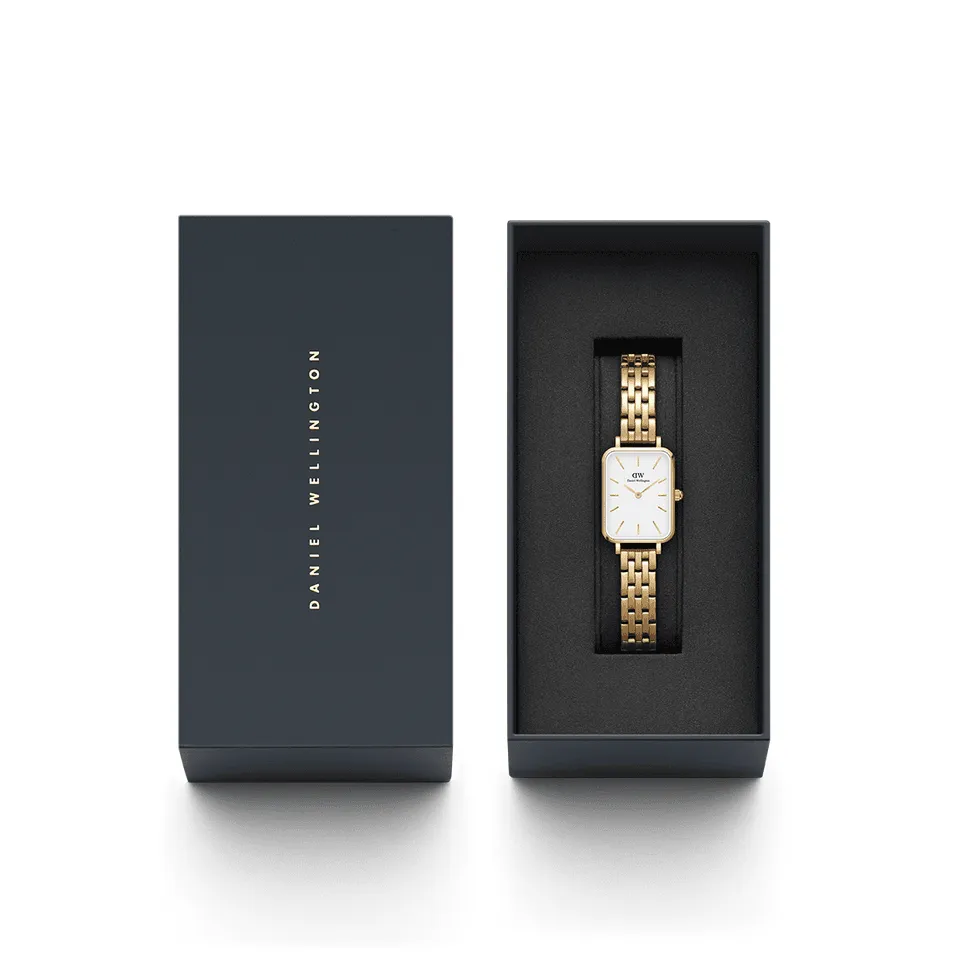 Daniel Wellington Evergold 26mm Quadro Watch with 5-Link Bracelet DW00100622