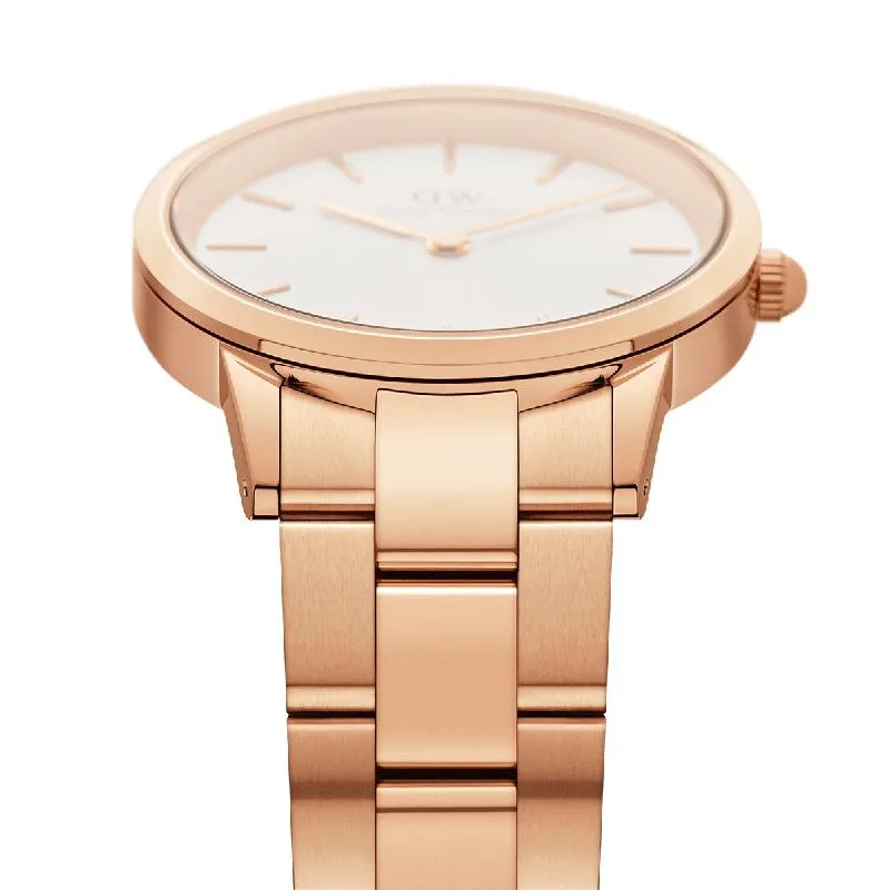 Daniel Wellington Iconic Link Rose Gold Watch 36mm