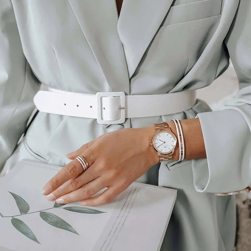 Daniel Wellington Iconic Link Rose Gold Watch 36mm