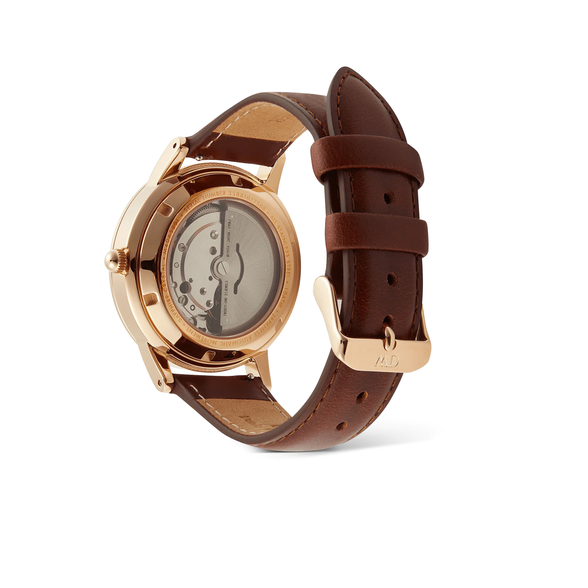 Daniel Wellington Iconic St Mawes Automatic Rose Gold Watch