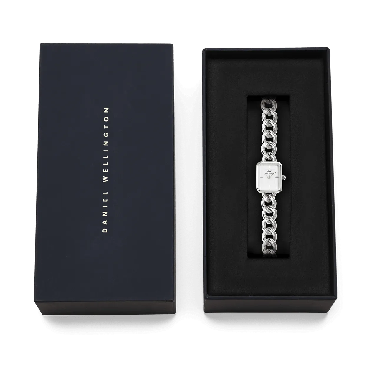 Daniel Wellington Jolie Silver Chain White Dial Watch DW00100834