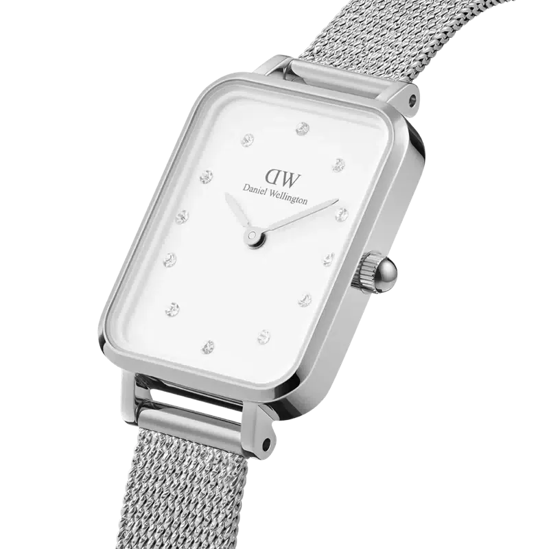 Daniel Wellington Lumine Pressed Sterling Silver Watch 20x26mm