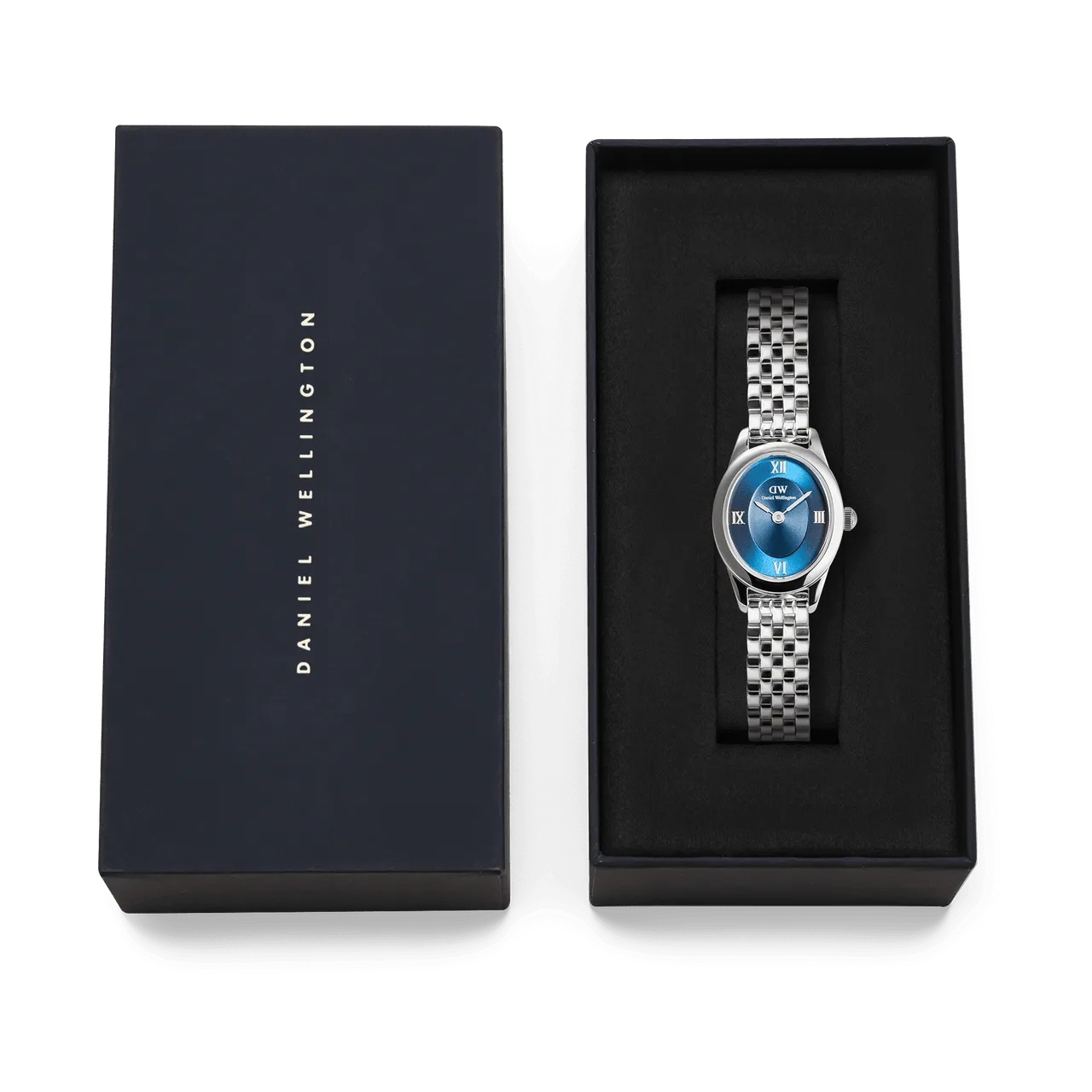 Daniel Wellington Ophelia Mini Beans Link Blue Dial Watch DW00100807