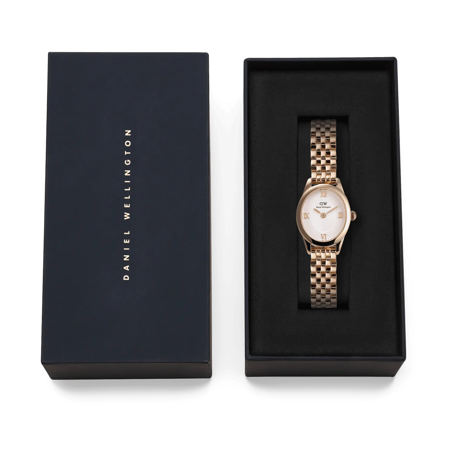 Daniel Wellington Ophelia Mini Beans Link White Dial Watch DW00100805