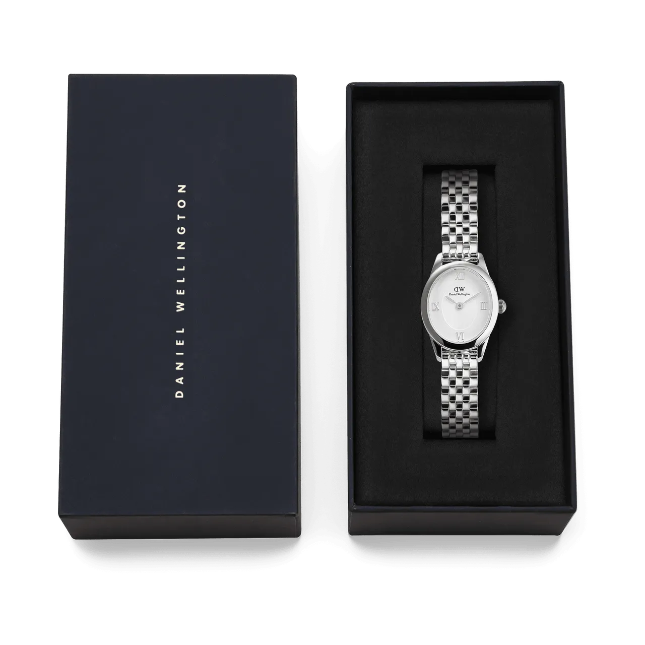 Daniel Wellington Ophelia Mini Beans Link White Dial Watch DW00100808