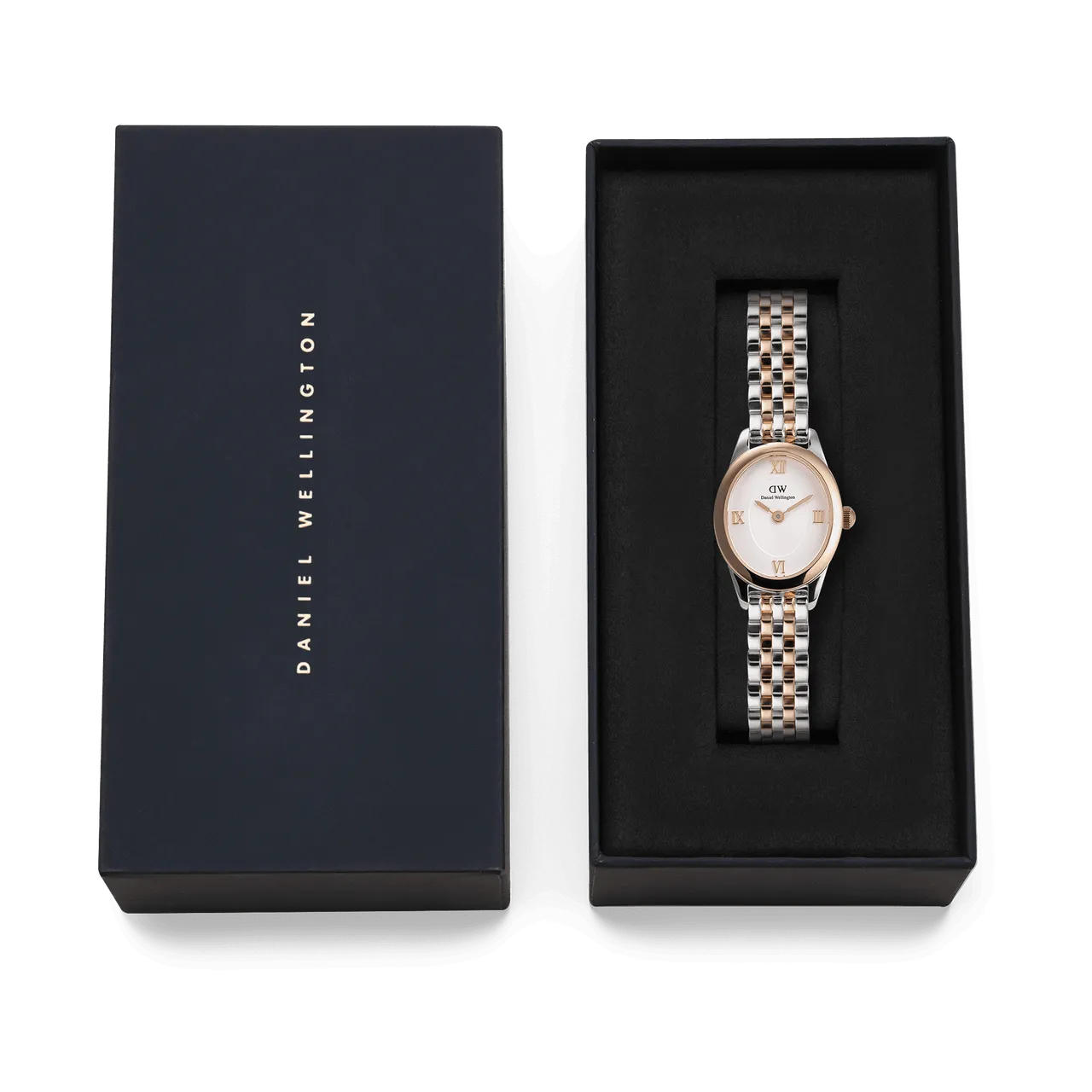 Daniel Wellington Ophelia Mini Beans Link White Dial Watch DW00100810