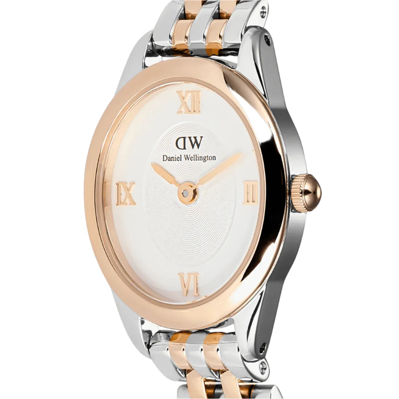 Daniel Wellington Ophelia Mini Beans Link White Dial Watch DW00100810