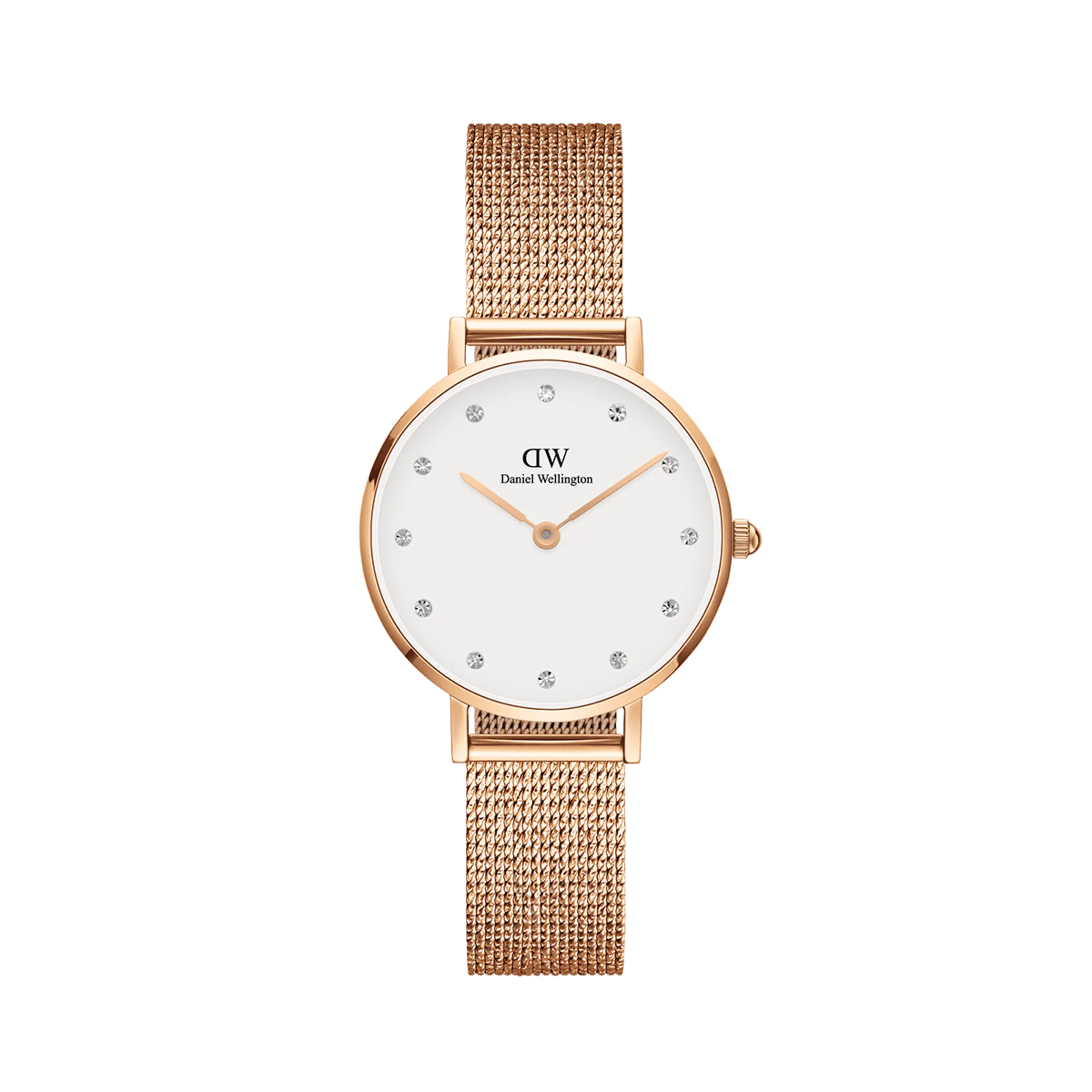 Daniel Wellington Petite 28mm Pressed Melrose Lumine White Dial Watch DW00100528