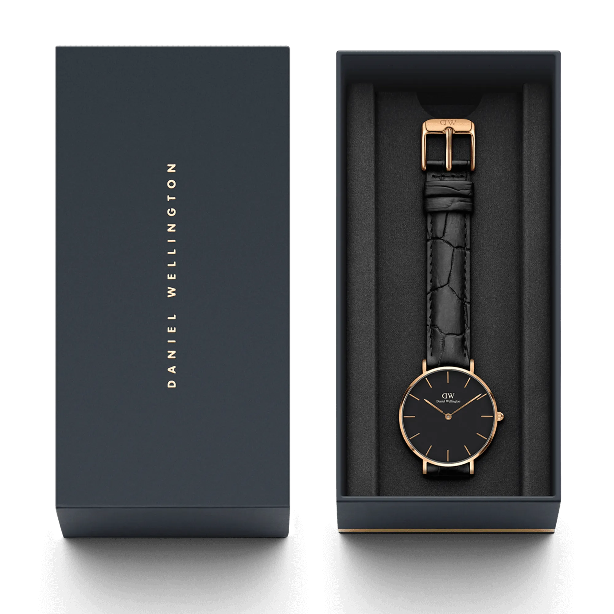 Daniel Wellington Petite 28mm Reading Black Dial Watch DW00100223