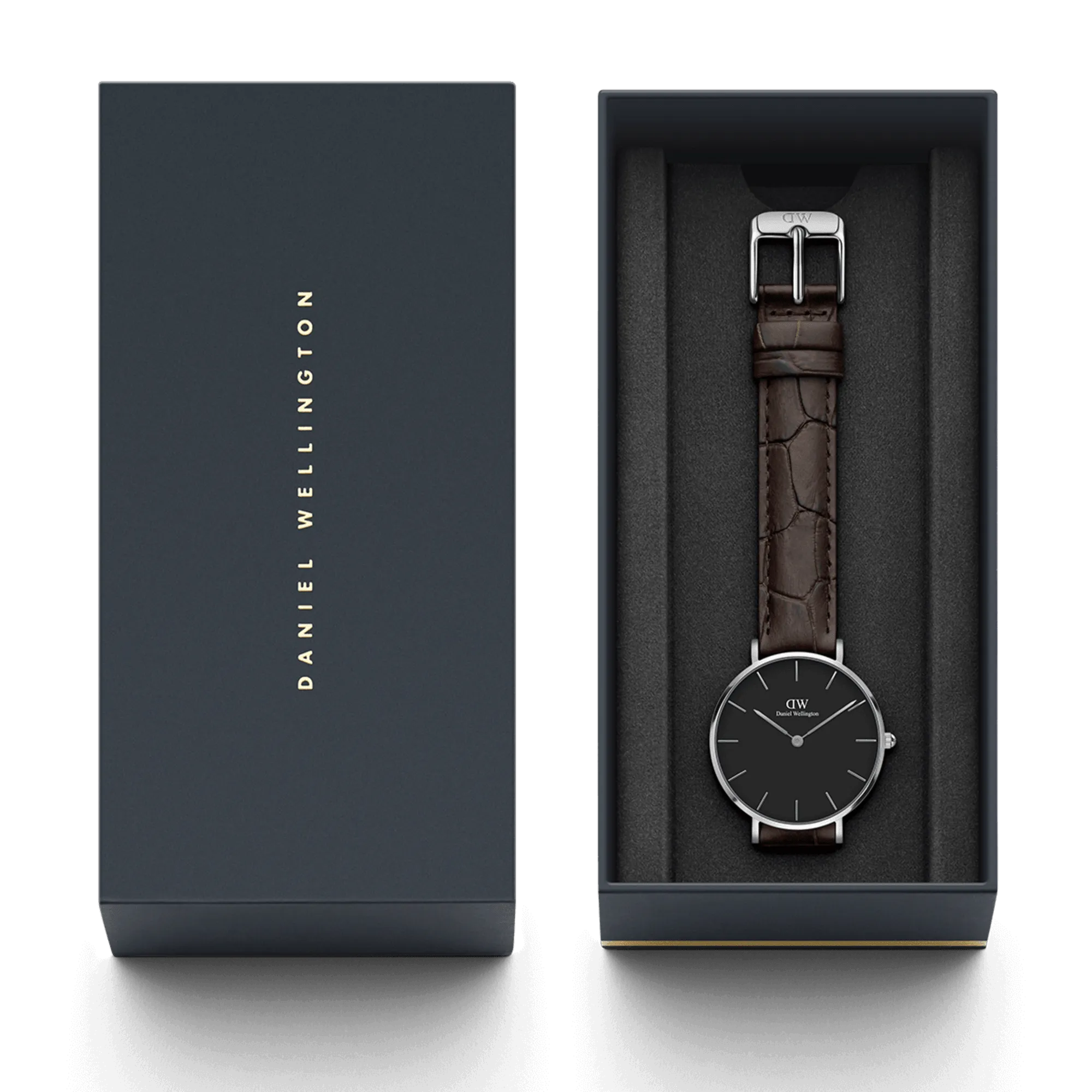 Daniel Wellington Petite 28mm York Black Dial Watch DW00100238