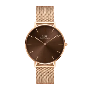 Daniel Wellington Petite Amber 36mm Brown Dial Watch DW00100478