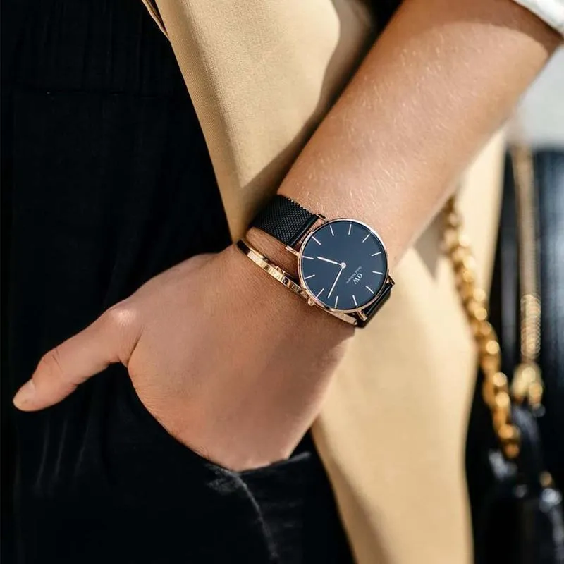 Daniel Wellington Petite Ashfield Rose Gold Watch 36mm