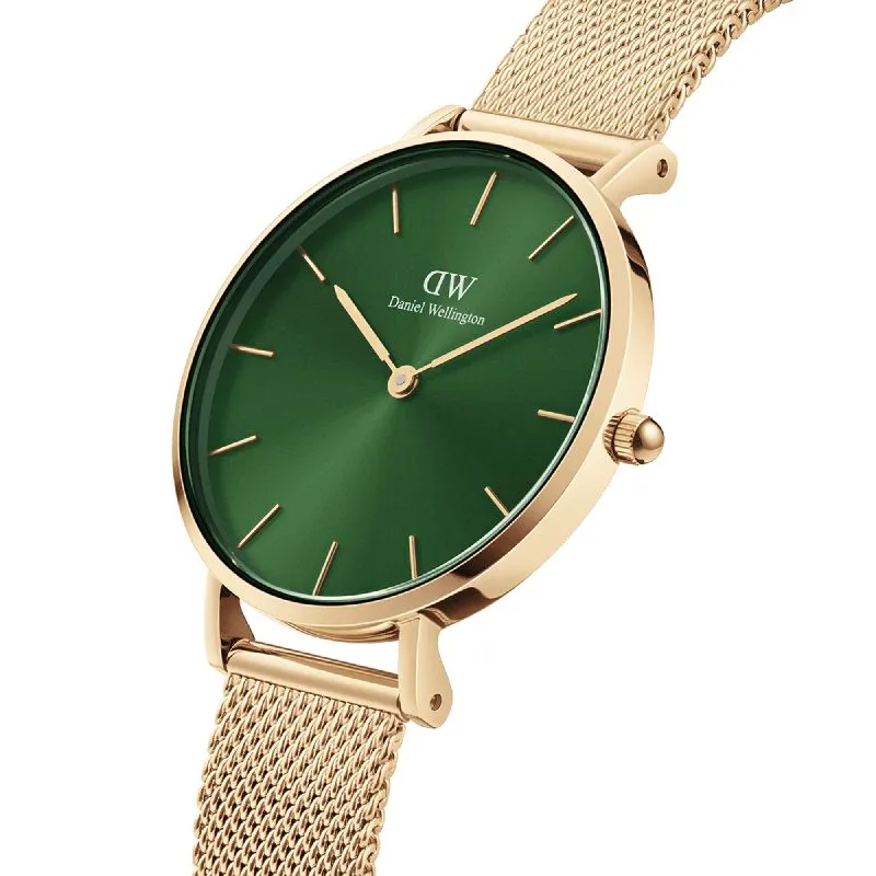 Daniel Wellington Petite Emerald Rose Gold Watch