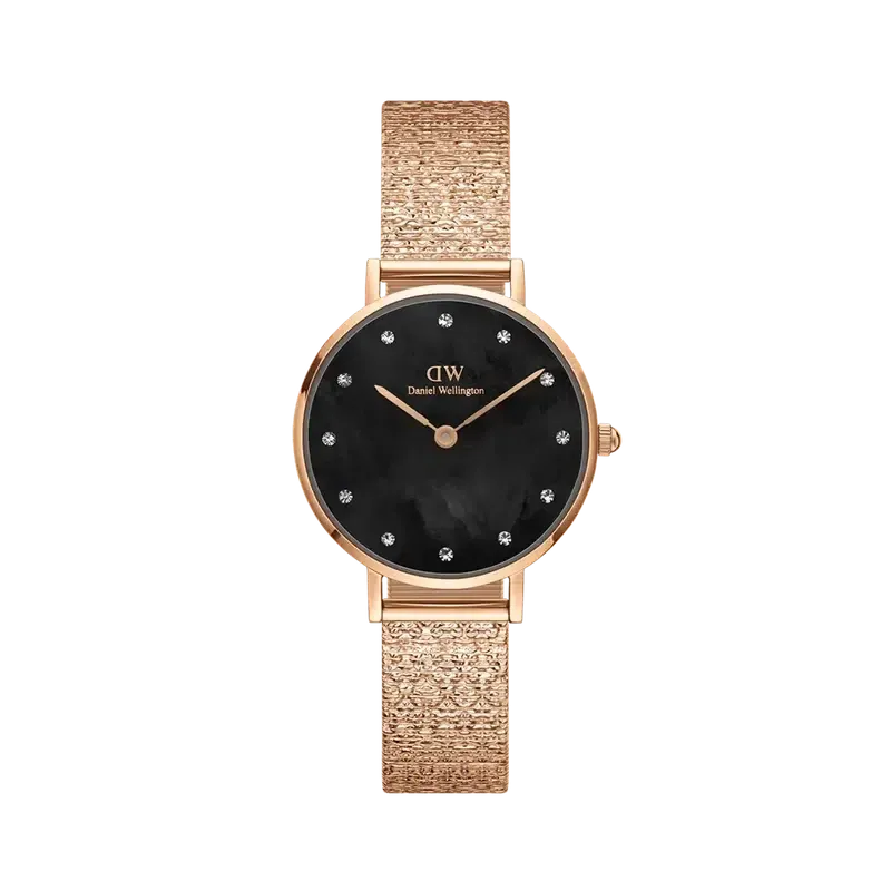 Daniel Wellington Petite Lumine Pressed Piano Rose Gold Watch 28mm