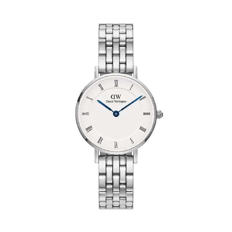 Daniel Wellington Petite Roman Numerals 5-Link Silver 28mm Watch
