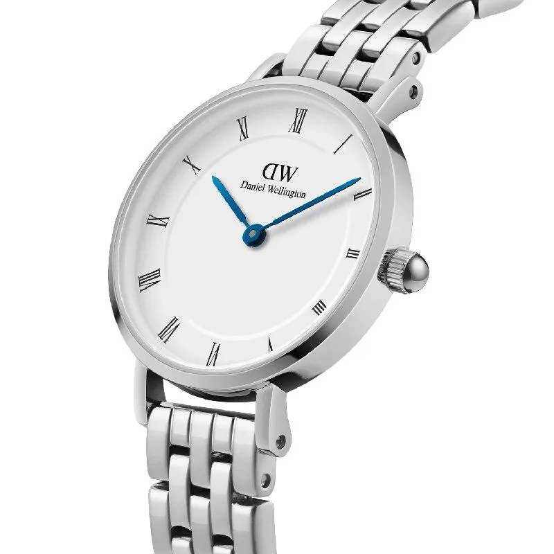 Daniel Wellington Petite Roman Numerals 5-Link Silver 28mm Watch