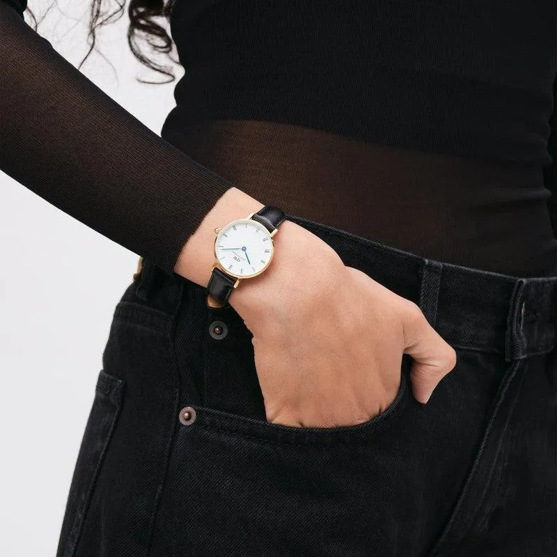 Daniel Wellington Petite Roman Numerals Sheffield Gold 28mm Watch