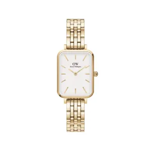Daniel Wellington Quadro Lumine 5-Link Melrose Ever Gold 20x26mm Watch