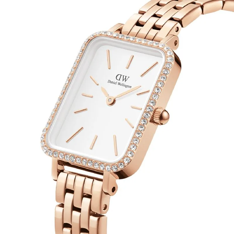 Daniel Wellington Quadro Lumine Bezel 5-Link Melrose