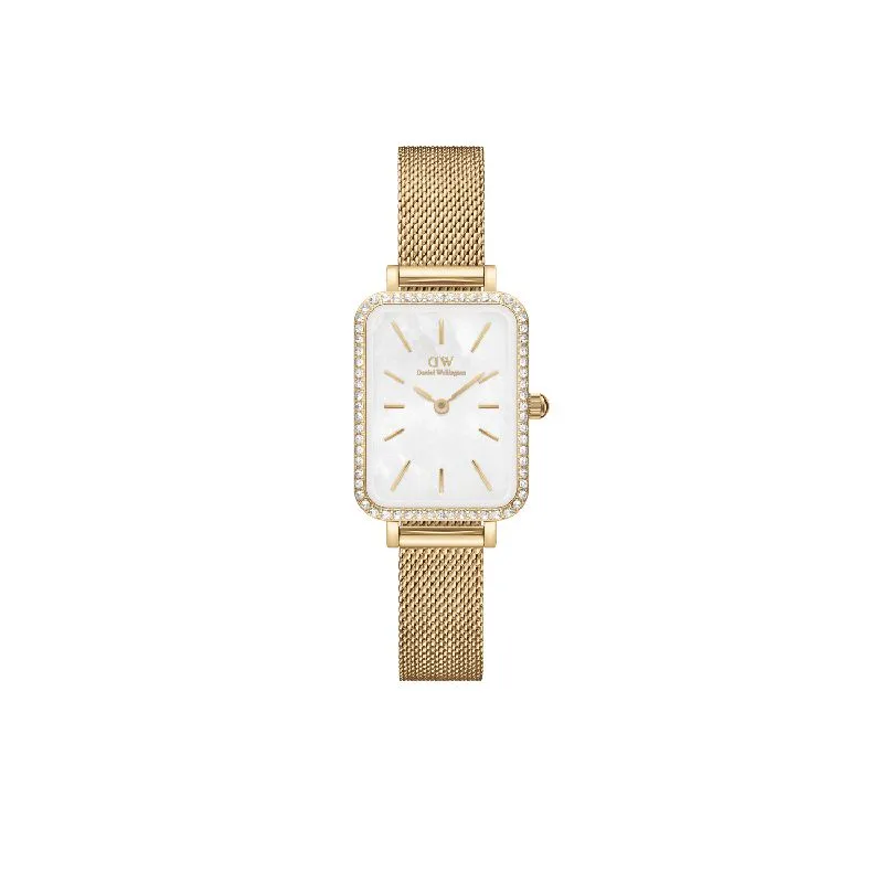 Daniel Wellington Quadro Lumine Bezel Ever Gold MOP 26mm
