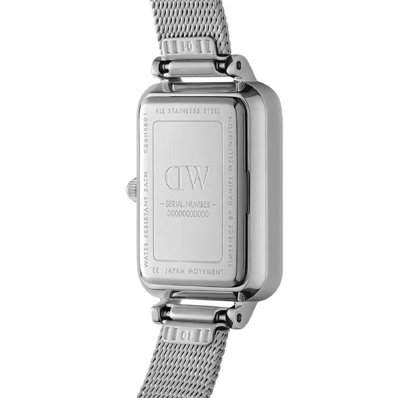 Daniel Wellington Quadro Lumine Bezel Sterling Black MOP 26mm