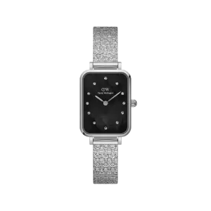 Daniel Wellington Quadro Lumine Pressed Piano Silver Watch 20x26mm