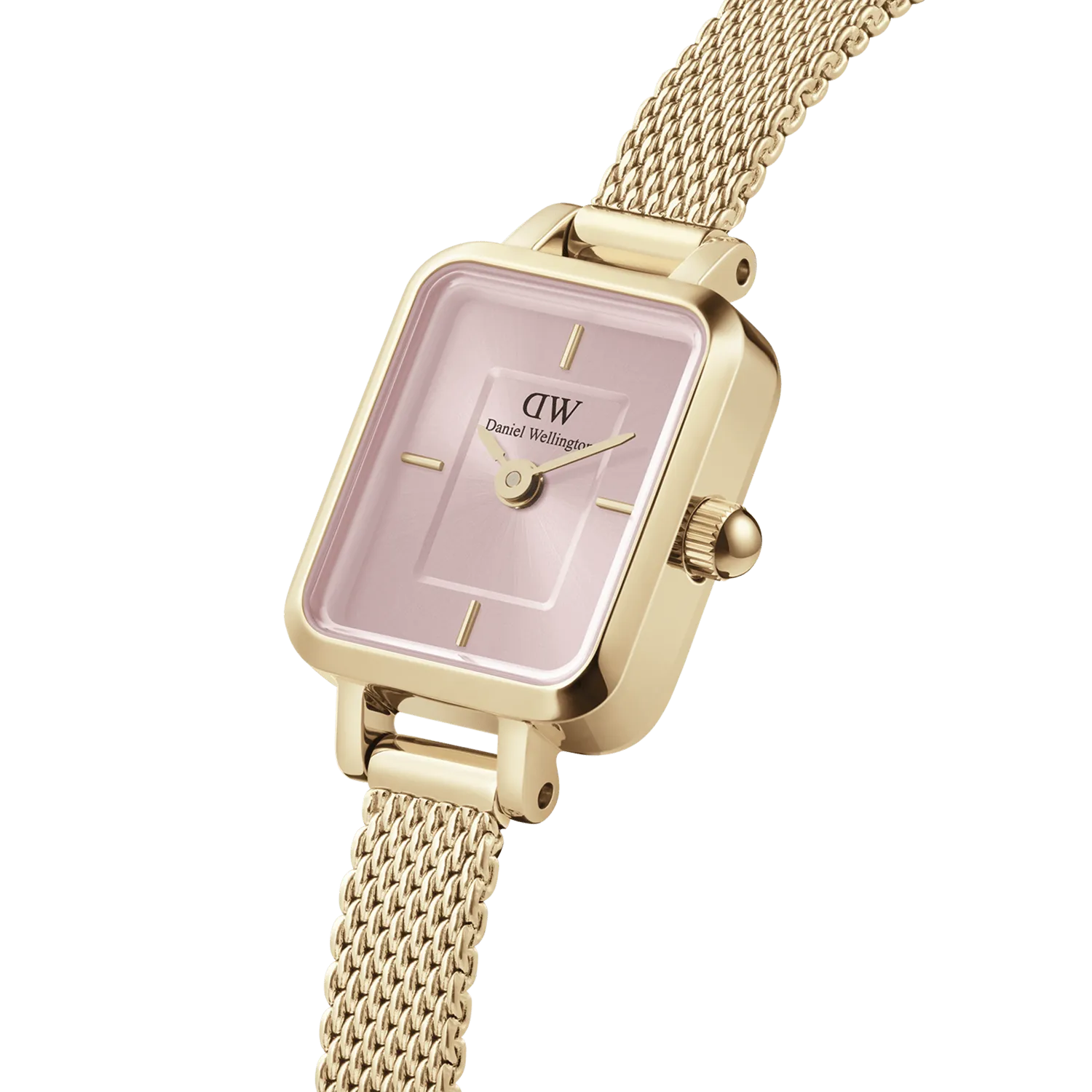 Daniel Wellington Quadro Mini 15.4X18.2 Evergold Blush Watch DW00100655