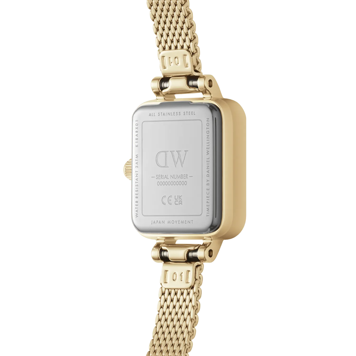 Daniel Wellington Quadro Mini 15.4X18.2 Evergold Blush Watch DW00100655