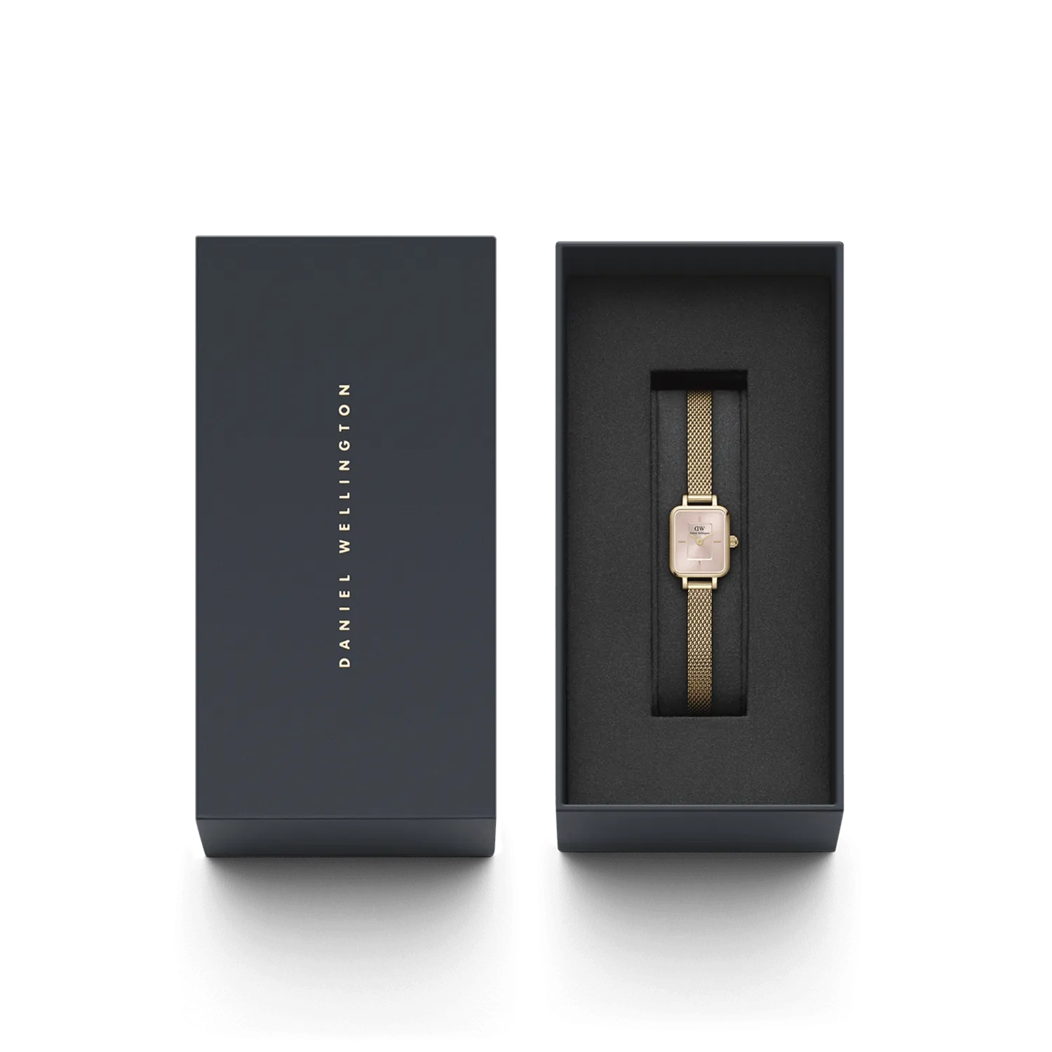 Daniel Wellington Quadro Mini 15.4X18.2 Evergold Blush Watch DW00100655