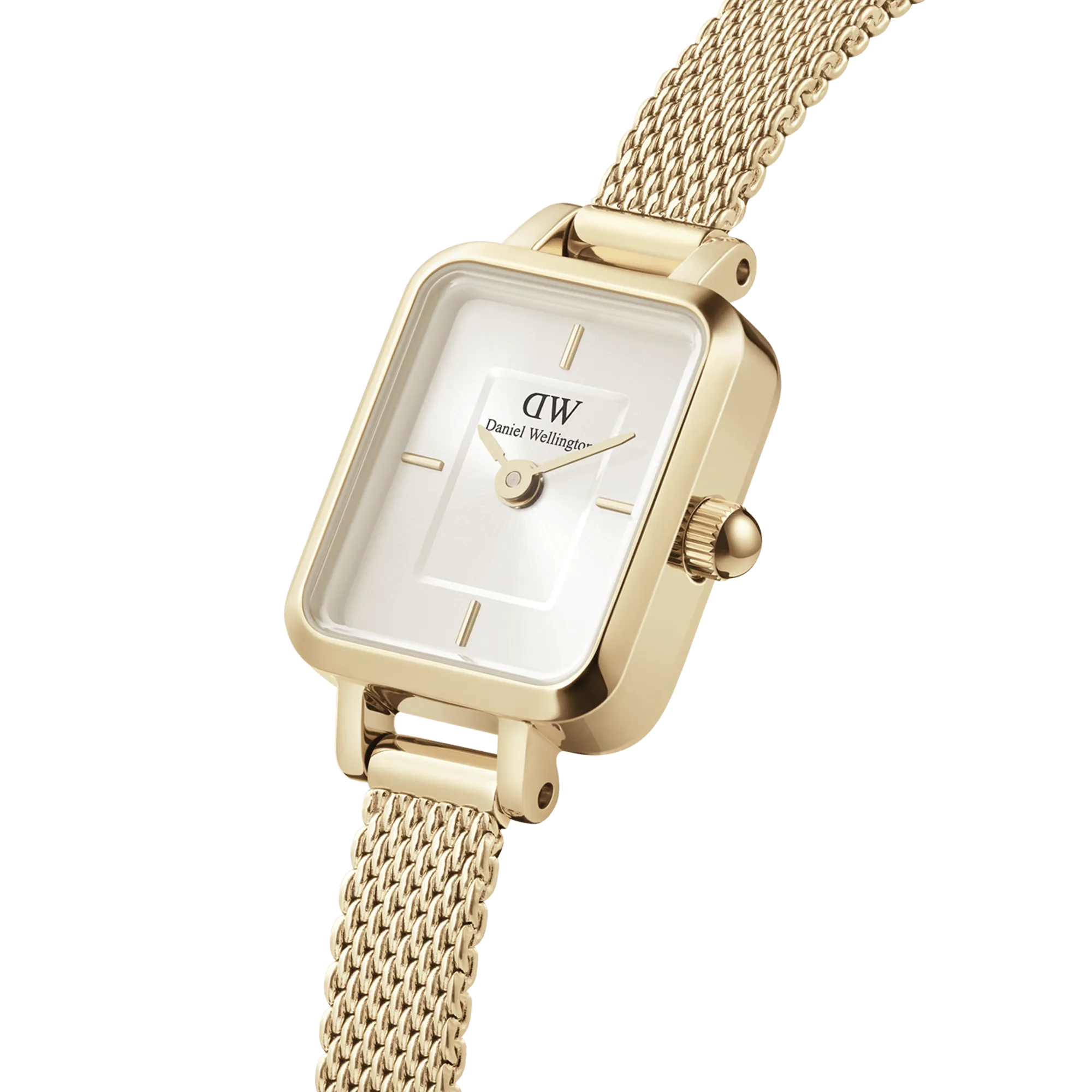 Daniel Wellington Quadro Mini 15x18mm Evergold G Champagne DW00100656