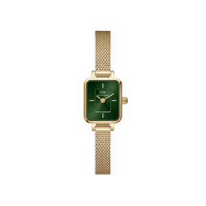 Daniel Wellington Quadro Mini 15x18mm Evergold G Emerald DW00100653