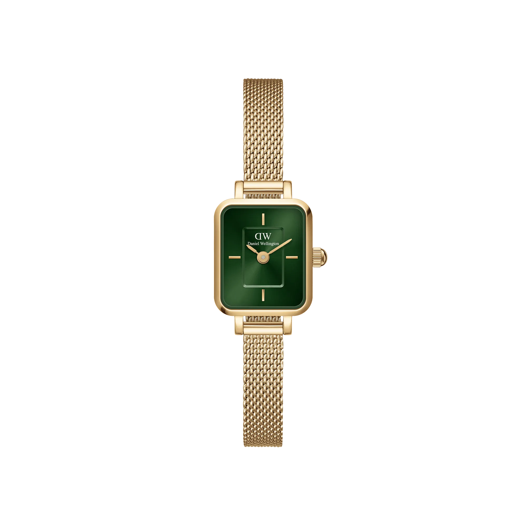 Daniel Wellington Quadro Mini 15x18mm Evergold G Emerald DW00100653