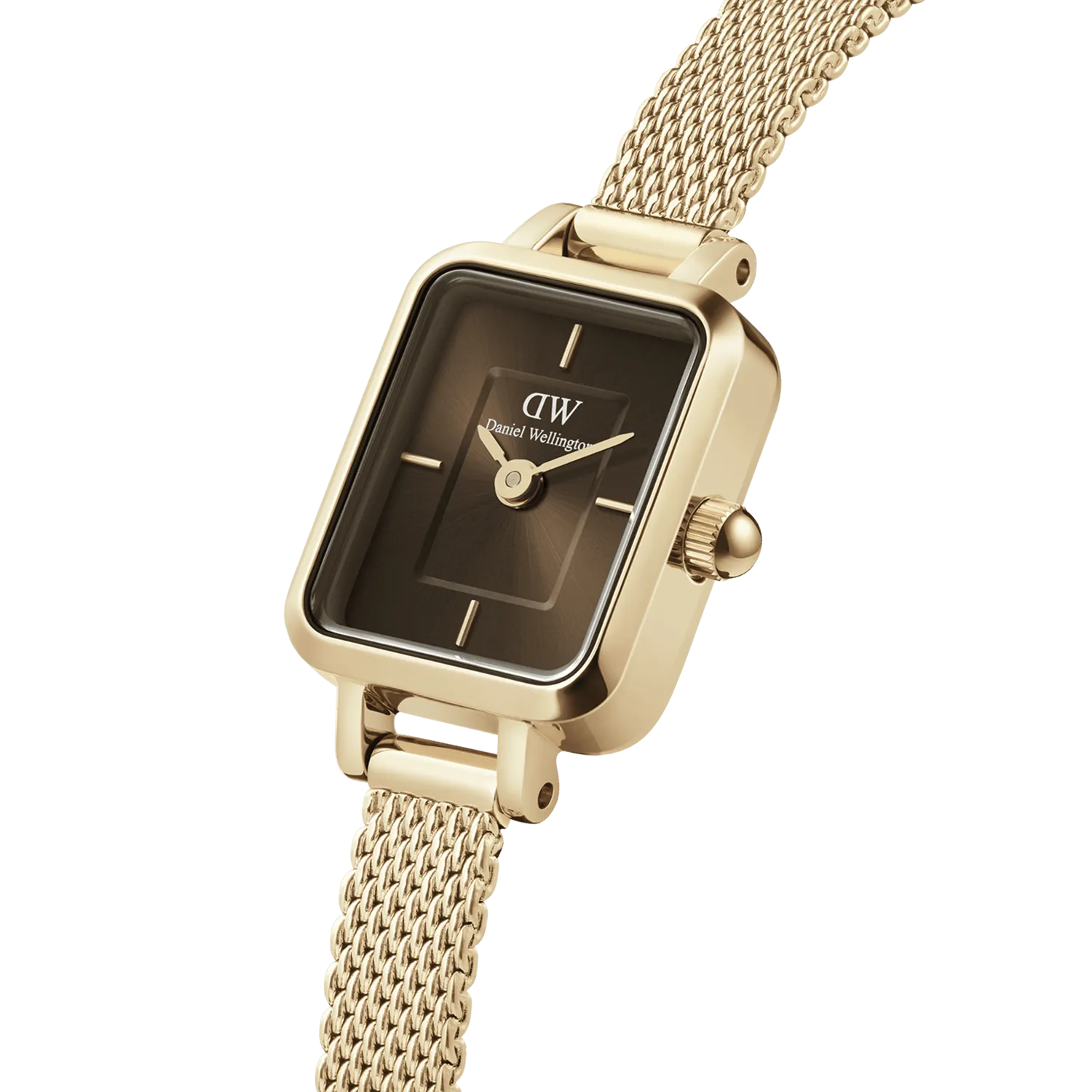 Daniel Wellington Quadro Mini 15x18mm Evergold Gold Amber DW00100654