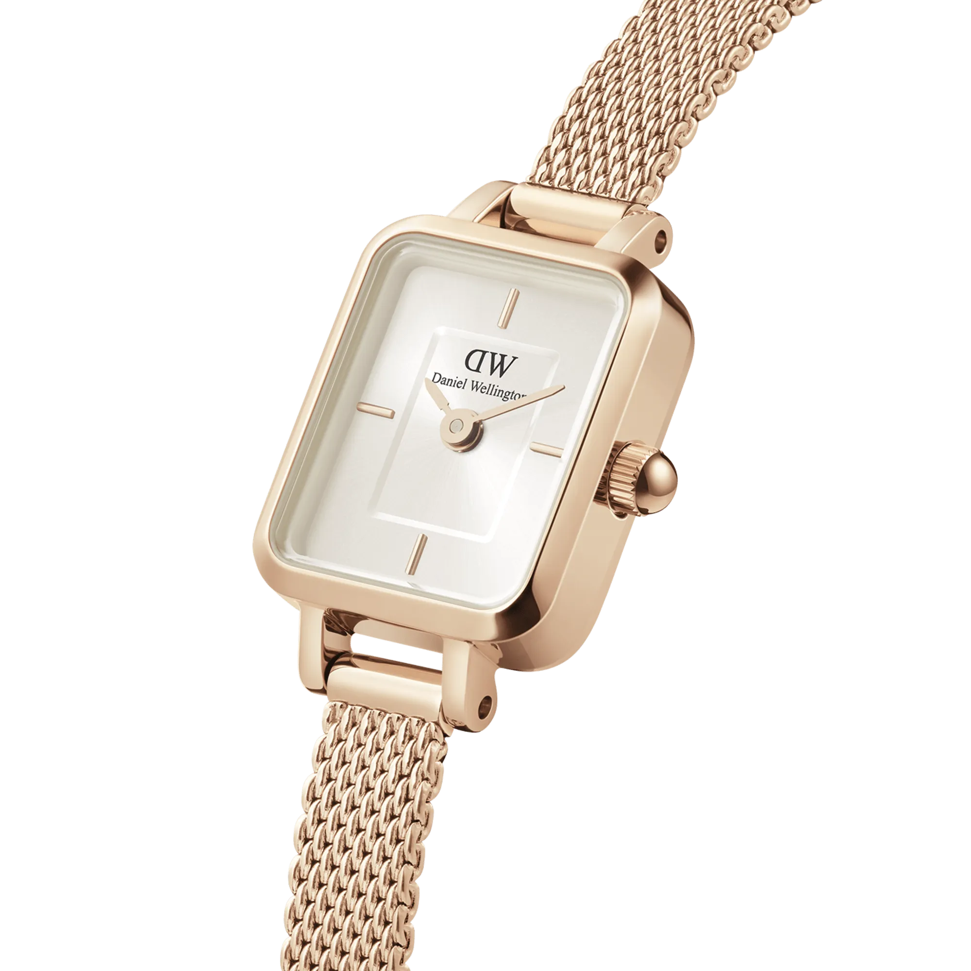 Daniel Wellington Quadro Mini 15x18mm Melrose RG Champagne DW00100651