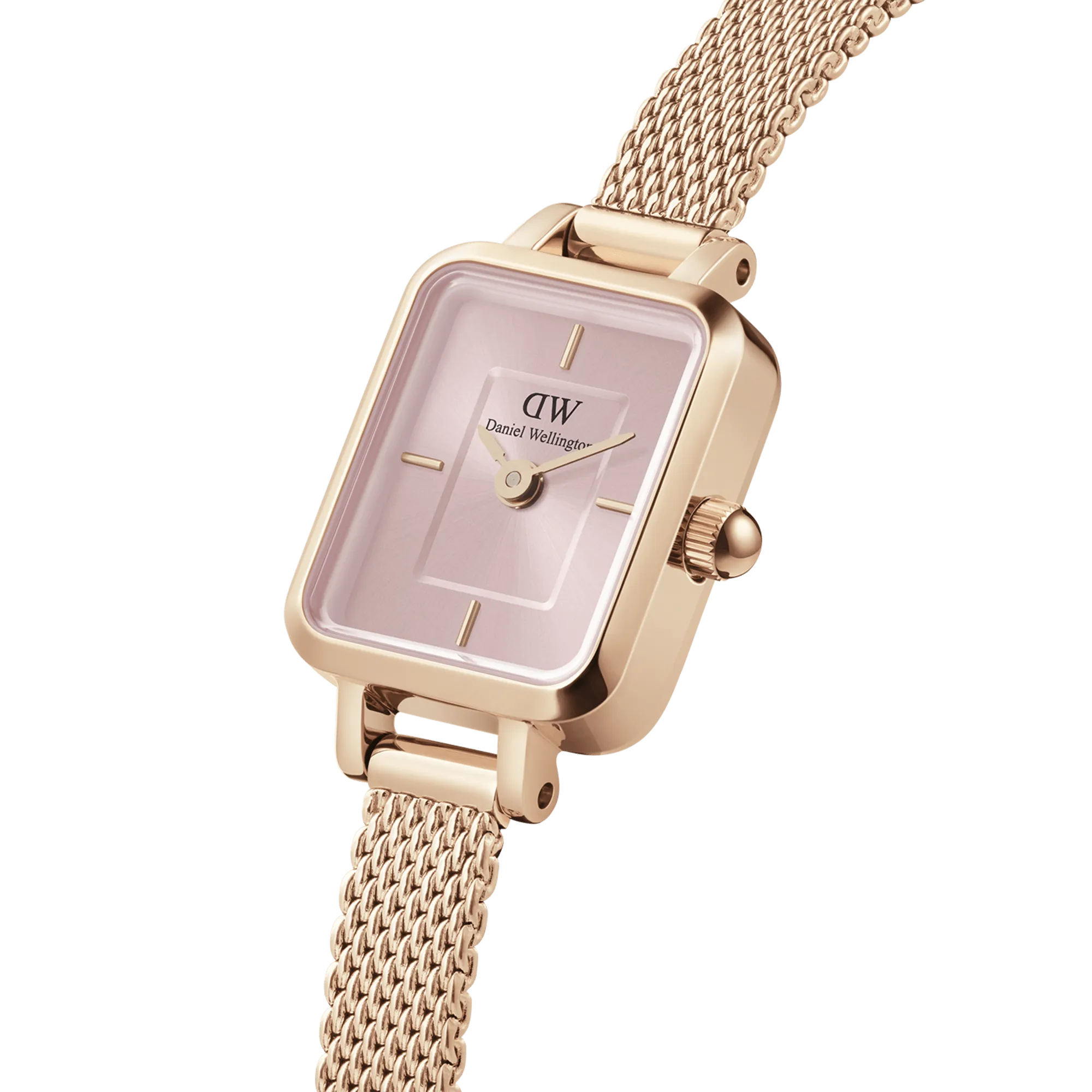 Daniel Wellington Quadro Mini 15x18mm Melrose RG Pink DW00100650
