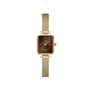 Daniel Wellington Quadro Mini Evergold Amber Rose Gold Watch 15.4x18.2mm