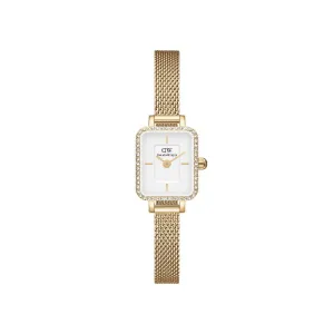 Daniel Wellington Quadro Mini Lumine Bezel Gold Watch 15.4x18.2mm